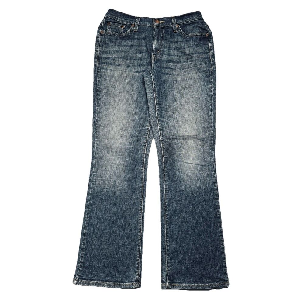 Levi's 529 Curvy Bootcut Jeans 8/10 (30x30) Blue Mid Rise Denim Stretch Womens